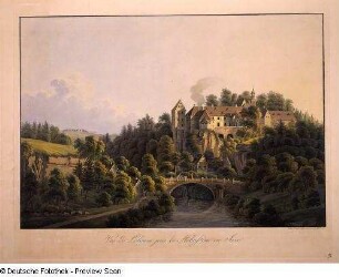 Vue de Lohmen près de Hohnstein en Saxe