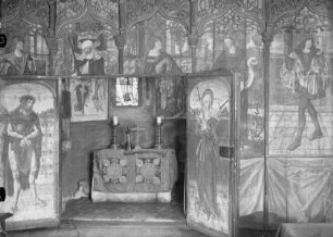 Ostwand, Trinitatiskapelle: Schmerzensmann und Mater dolorosa