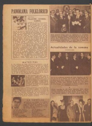 Siluetas: Palacios-Riverol-Cabral : Panorama folklórico