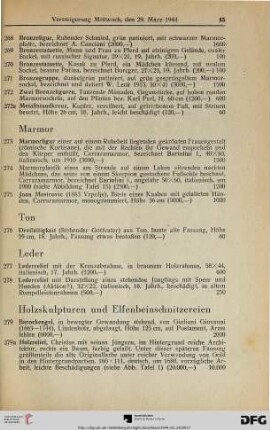 Holzskulpturen und Elfenbeinschnitzereien (Nr. 279-289)