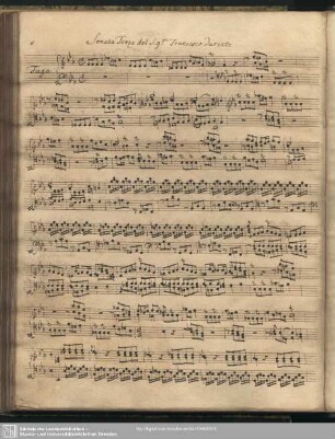 Sonata Terza del Sig:re Francesco Durante.