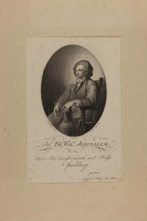 Bildnis des Jo. Frd. Wilh. Jerusalem