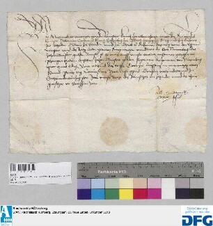 König Maximilian I. quittiert der Stadt Nürnberg über 10000 fl. Anleihe.