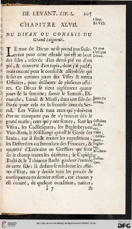 Chapitre XLVII: Du divan ou conseil du Grand Seigneur