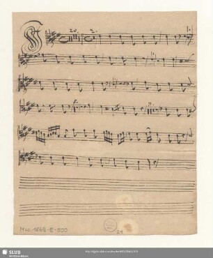 [Alto Capella; untextiert, unvollst.]