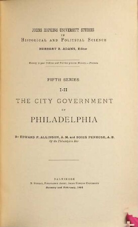 The City Government of Philadelphia