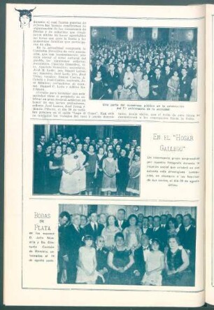 [Retrato de grupo] En el "Hogar Gallego"
