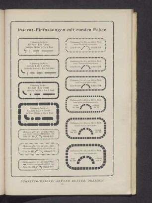 Inserat-Einfassungen mit runden Ecken