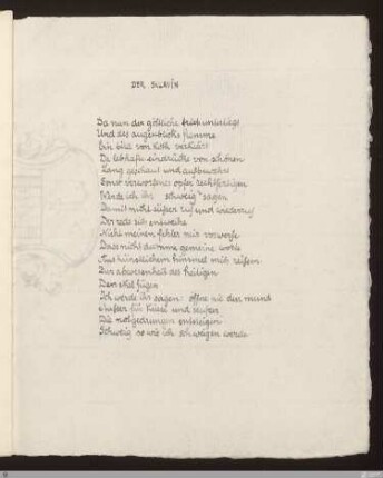 Der Sklavin (Einer Sklavin) : [SW I: H6]; [SW I, S. 78/130]