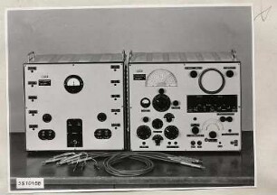 Fernsehprüfsender Messplatz, Ansicht von vorne, Foto 1955
