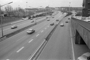 Essen: Stadtautobahn, Richtung Osten