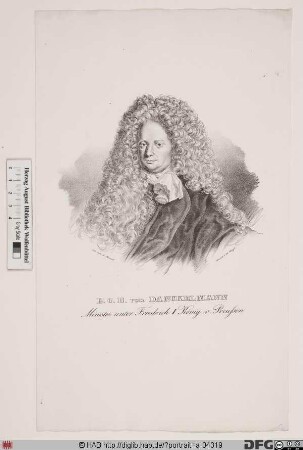 Bildnis Eberhard (Christoph Balthasar) Danckelmann (1695 Frhr. von)
