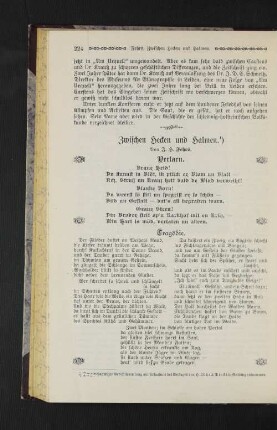 Gedicht: Zwischen Hecken und Halmen.