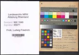 Entnazifizierung Ludwig Friedrich Frick , geb. 23.05.1909 (Haendler)