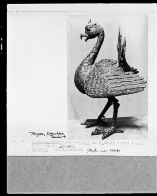 chinesisches Räuchergefäß in Gestalt eines Vogels
