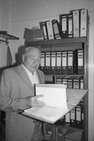 75. Geburtstag des Karlsruher Buchbindermeisters Emil Weiland