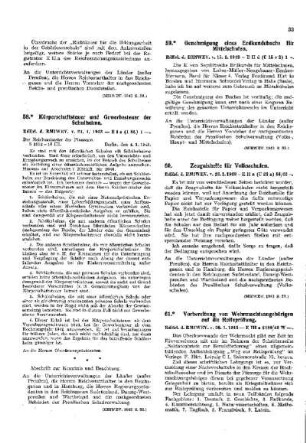 Zeugnisse für Volksschulen : [Erziehung] ; [Für das Reich] ; [Amtliche Erlasse] ; [Amtlicher Teil]