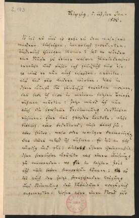 Brief an Louis Spohr : 1836