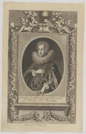 Bildnis der Claudia Ertzherzogin von Österreich