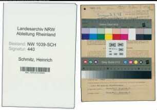 Entnazifizierung Heinrich Schmitz , geb. 06.10.1900 (Bahnbeamter)
