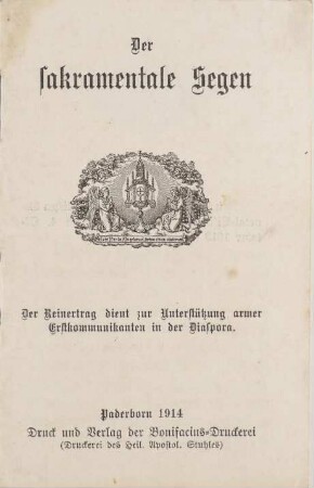 Religiöses Heftchen: Der sakramentale Segen