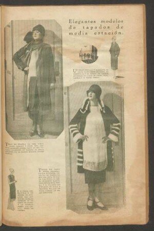 Elegantes modelos de tapados de media estación. - [Fotografías] : [Moda]