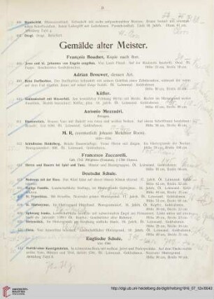 Gemälde alter Meister (Nr. 408-453)