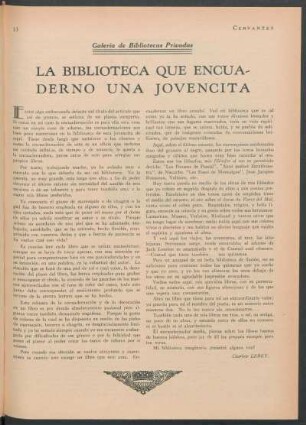 Galería de biblioteca privada : La biblioteca que encuadernó una jovencita