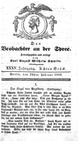 8. Stueck, 22. Februar 1836