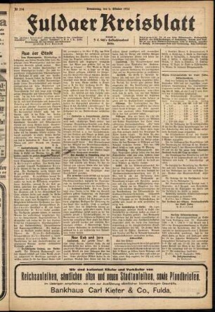 Ausgabe vom Donnerstag, den 02. Oktober 1924.