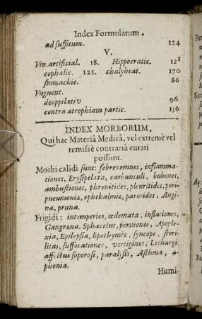 Index Morborum [...]