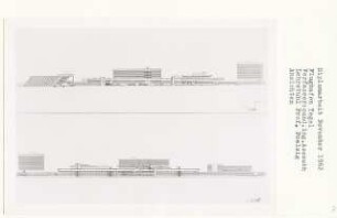 Flughafen Tegel, Berlin-Reinickendorf (Diplomarbeit bei Peter Poelzig): Ansichten 1:200