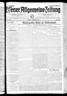 Essener allgemeine Zeitung. 1918-1943