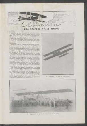 Aviación : Los grandes viajes aéreos