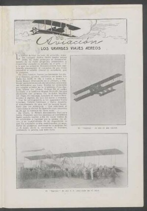 Aviación : Los grandes viajes aéreos
