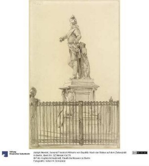 General Friedrich Wilhelm von Seydlitz. Nach der Statue auf dem Zietenplatz in Berlin