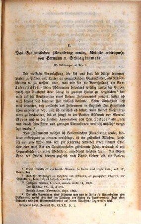 Polytechnisches Journal. 170. 1863 = 4. Reihe Bd. 20