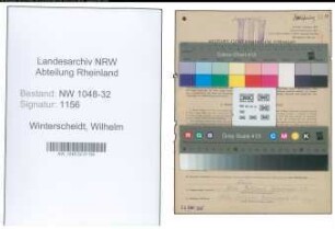 Entnazifizierung Wilhelm Winterscheidt , geb. 11.12.1899 (Beamter)