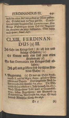 CLXIII. Ferdinandus (a) III.