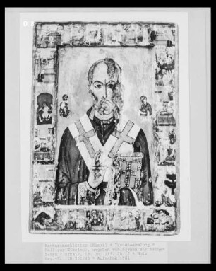 Heiliger Nikolaus, umgeben von Szenen aus seinem Leben