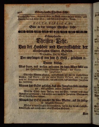 216-223, Sibenzehende Christen-Lehr, [...]