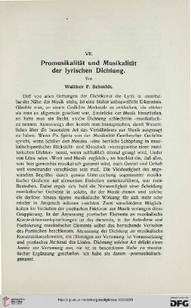20: Promusikalität und Musikalität der lyrischen Dichtung