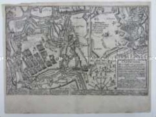 Belagerungsansicht der Stadt Ostende 1604, aus dem Atelier Frans Hogenberg, Serie 10: Nederlandse en Buitenlandse Gebeurtenissen 1587-1612.