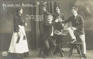Es zogen drei Burschen - Frau Wirtin hat sie gut [...]