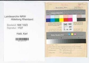 Entnazifizierung Karl Habl , geb. 28.01.1910 (Regierungsrat)