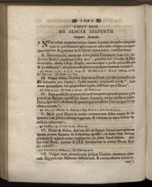 Caput XXVII. De Semine Serpentis tempore secundo.