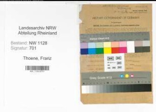 Entnazifizierung Franz Thoene , geb. 17.04.1919 (Polizist)