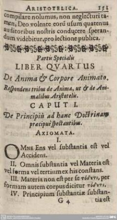 CAPUT I. De Principiis ad hanc Doctrinam praecipue spectantibus.