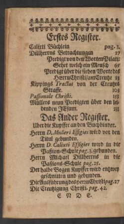 Das Ander Register
