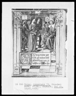 Stundenbuch: Christus vor Herodes